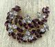 Vintage CrownTrifari Dark & Light Amethyst Rhinestone Brooch