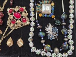 Vintage Designer Jewelry Lot Corocraft, Trifari, Weiss, KJL, Chr. Dior
