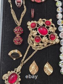 Vintage Designer Jewelry Lot Corocraft, Trifari, Weiss, KJL, Chr. Dior