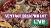 Vintage Designer Jewelry Lot Live Jewelry Unboxing Reseller