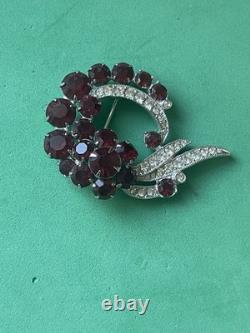Vintage Eisenberg Circa 1955 Art Deco Brilliant Brooch