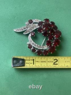 Vintage Eisenberg Circa 1955 Art Deco Brilliant Brooch