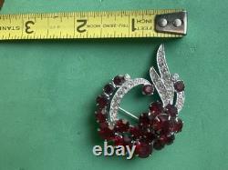 Vintage Eisenberg Circa 1955 Art Deco Brilliant Brooch