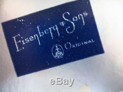 Vintage Eisenberg Original Mermaid Brooch Sterling Rhinestones Original Box Rare