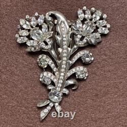 Vintage Eisenberg Original Signed Floral Spray Brooch