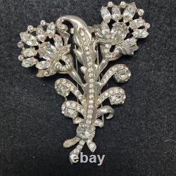 Vintage Eisenberg Original Signed Floral Spray Brooch