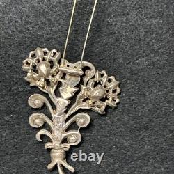 Vintage Eisenberg Original Signed Floral Spray Brooch
