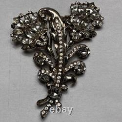 Vintage Eisenberg Original Signed Floral Spray Brooch