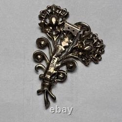 Vintage Eisenberg Original Signed Floral Spray Brooch