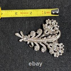 Vintage Eisenberg Original Signed Floral Spray Brooch