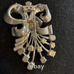 Vintage Eisenberg Original Signed Rhinestone Brooch