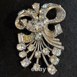 Vintage Eisenberg Original Signed Rhinestone Brooch