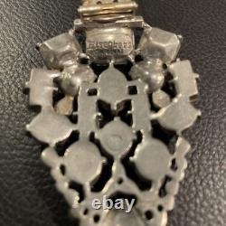 Vintage Eisenberg Original Signed Waterfall Teardrop Brooch