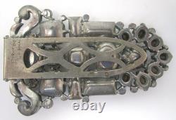 Vintage Eisenberg Rhinestone Oversized 3x4in Fur Clip Big Rhinestones