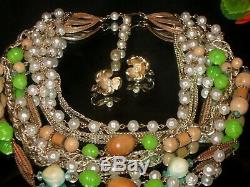 Vintage Estate Mixed Jewelry Lot Art Sc Ab Rs Brooch Necklace Star Bracelet Deco