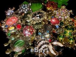 Vintage Estate Mixed Turtle Brooch Pin Jewelry Lot Gerrys Ab Rs Enamel Pronged J