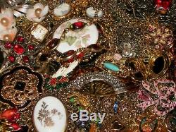 Vintage Estate Mixed Victorian Jewelry Lot Cameo Locket Ab Rs Brooch Pell Art Sc