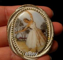 Vintage Estate Mixed Victorian Rs Locket Cameo Spain Germany Jewelry Lot Brooch