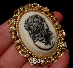 Vintage Estate Victorian Ab Rs Cameo Turtle Weiss Bee Brooch Mixed Jewelry Lot