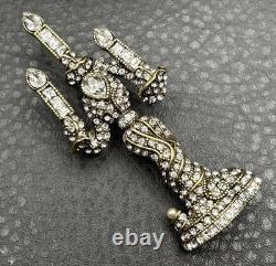 Vintage Heidi Daus Disney Beauty & the Beast Lumiere Crystal Rhinestone Brooch