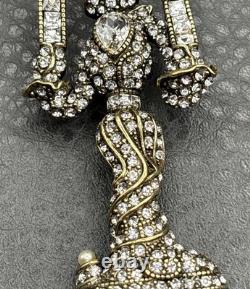 Vintage Heidi Daus Disney Beauty & the Beast Lumiere Crystal Rhinestone Brooch Vintage Heidi Daus Disney Beauty & the Beast Lumiere Crystal Rhinestone Brooch