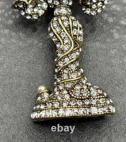 Vintage Heidi Daus Disney Beauty & the Beast Lumiere Crystal Rhinestone Brooch Vintage Heidi Daus Disney Beauty & the Beast Lumiere Crystal Rhinestone Brooch