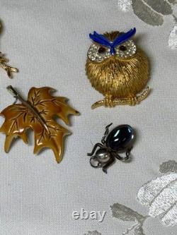 Vintage, High End Brooches. Very Rare Collection of Five