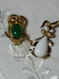 Vintage, High End Brooches. Very Rare Collection of Five