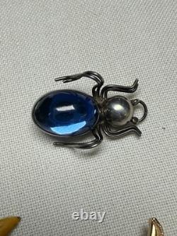 Vintage, High End Brooches. Very Rare Collection of Five