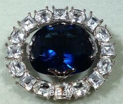 Vintage Hope Diamond Replica Pin Brooch Smithsonian Institution in Velvet Box