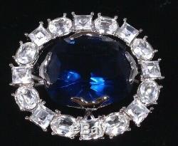 Vintage Hope Diamond Replica Pin Brooch Smithsonian Institution in Velvet Box