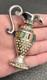 Vintage Huge 3 Deco Etruscan Style Pot Metal Urn Pitcher Brooch Pin Rhinestone
