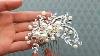 Vintage Inspired Hair Pearl And Rhinestone Hair Comb Aa Jt377