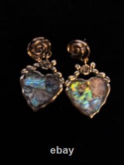 Vintage Jewelry Lot 39pc Rhinestone Cameo Brooch Enamel Watch Chunky Heart Gold