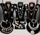 Vintage Jewelry Lot Of 47 Rhinestone Bling Brooches Necklaces Earrings Bracelets