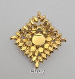 Vintage Juliana D & E Watermelon Rhinestone Pin Brooch