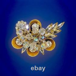 Vintage Juliana Delizza & Elster Crystal & Rhinestone Brooch 1963