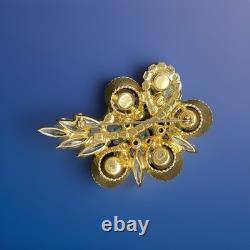 Vintage Juliana Delizza & Elster Crystal & Rhinestone Brooch 1963