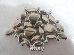 Vintage Juliana Large Blue Aurora Borealis Rhinestone Brooch Pin