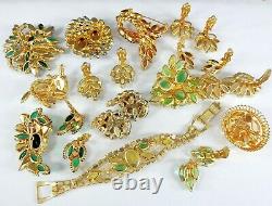 Vintage Juliana Rhinestone Jewelry Lot Set Pin Brooch