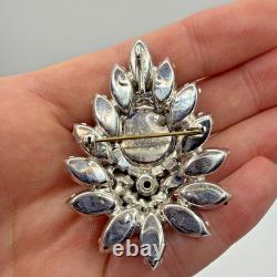 Vintage Juliana Rhinestone Pin Pendant Brooch Verified Ravioli Green Blue Glass