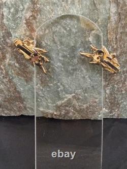 Vintage Juliana demi-parures Floral Design Rhinestone Brooch & Earrings