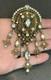Vintage KRAMER Of New York Filigree Victorian Revival Rhinestone Dangle Brooch