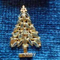 Vintage Large Unique Ab. Christmas Tree Pin Brooch Gale & Friends
