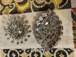 Vintage Lot Of BEAUTIFUL RHINESTONES Brooches Scatter Pins Sweater Guard