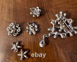 Vintage Lot Of BEAUTIFUL RHINESTONES Brooches Scatter Pins Sweater Guard