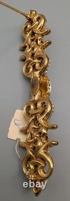 Vintage Miriam Haskell Baroque Faux Pearl Rhinestone Brooch with Original Tag