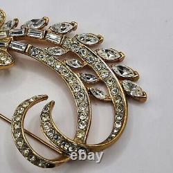 Vintage Nina Ricci Brooch Rhinestone