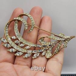 Vintage Nina Ricci Brooch Rhinestone