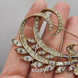 Vintage Nina Ricci Brooch Rhinestone